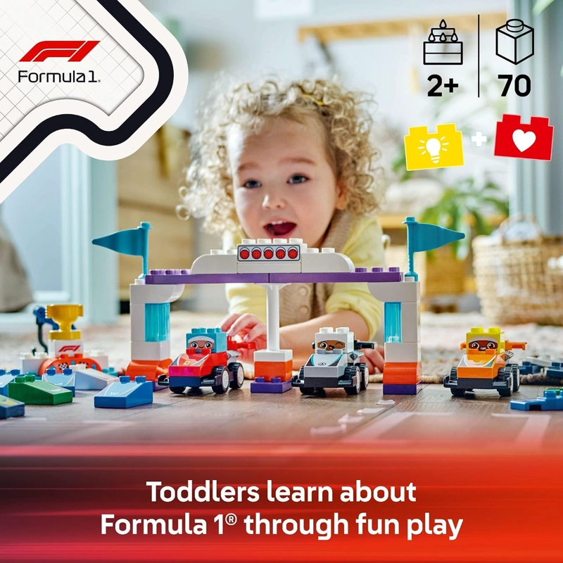 LEGO DUPLO TOWN F1 TEAM RACE CARS & DRIVERS JUGUETE DE CONSTRUCCION PLAYSET - COCHES DE JUGUETE - 2