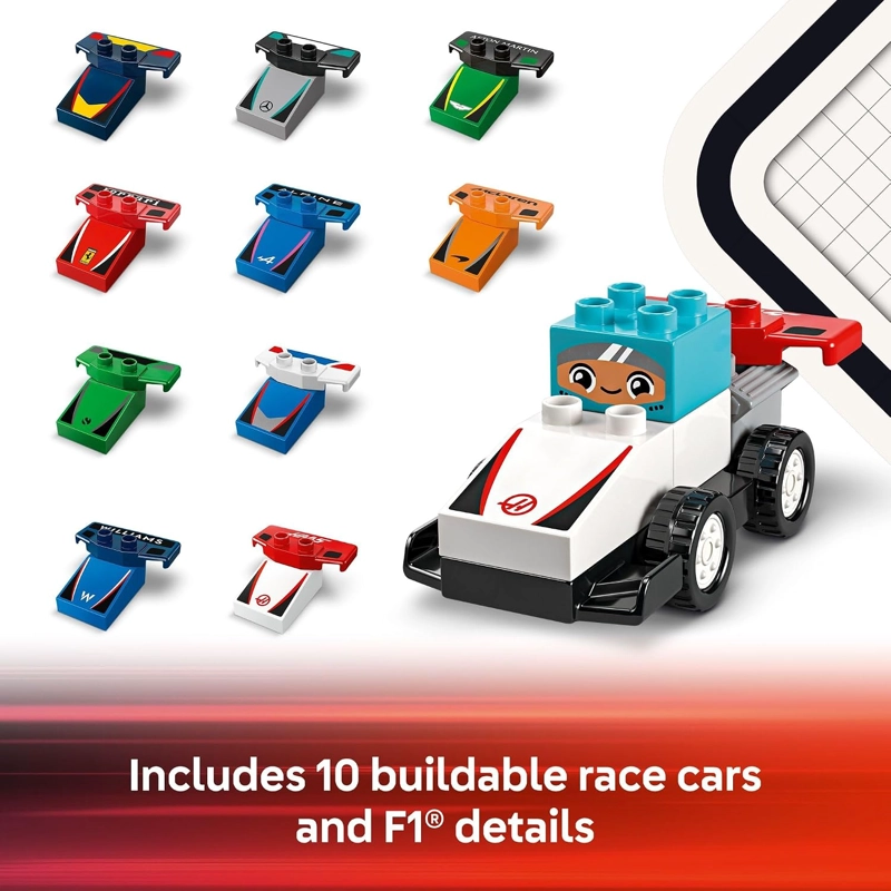 LEGO DUPLO TOWN F1 TEAM RACE CARS & DRIVERS JUGUETE DE CONSTRUCCION PLAYSET - COCHES DE JUGUETE - 4