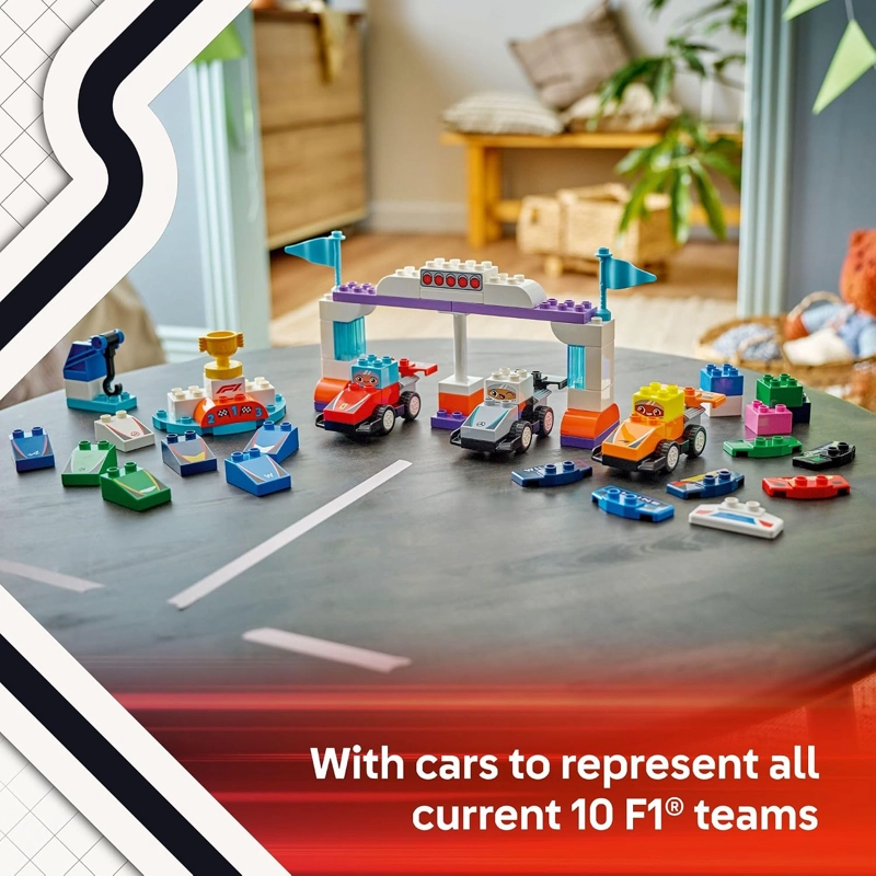 LEGO DUPLO TOWN F1 TEAM RACE CARS & DRIVERS JUGUETE DE CONSTRUCCION PLAYSET - COCHES DE JUGUETE - 5