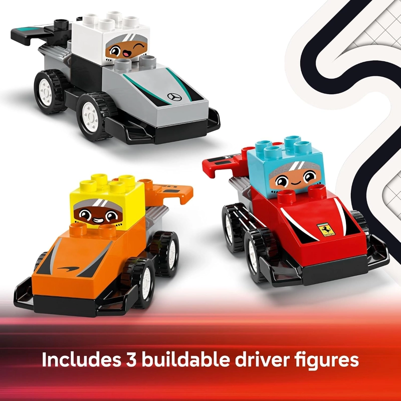 LEGO DUPLO TOWN F1 TEAM RACE CARS & DRIVERS JUGUETE DE CONSTRUCCION PLAYSET - COCHES DE JUGUETE - 6