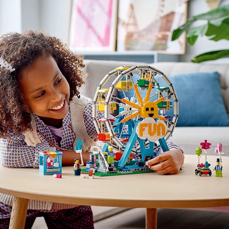 LEGO CREATOR 31119 - RUEDA DE FORTUNA 3 EN 1, KIT DE MAQUILLAJE DE CONSTRUCCION CON PARACHOQUES - 2