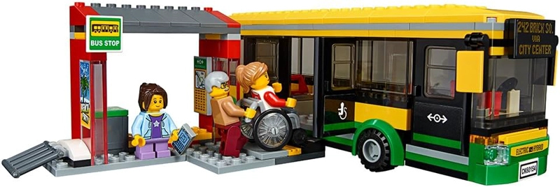 LEGO KIT DE MAQUILLAJE DE CONSTRUCCION DE LA ESTACION DE AUTOBUSES DE LA CIUDAD 60154 337 PIEZAS - 4