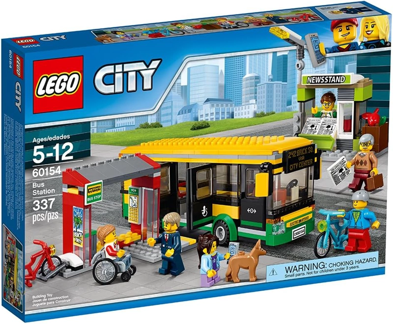 LEGO KIT DE MAQUILLAJE DE CONSTRUCCION DE LA ESTACION DE AUTOBUSES DE LA CIUDAD 60154 337 PIEZAS - 6
