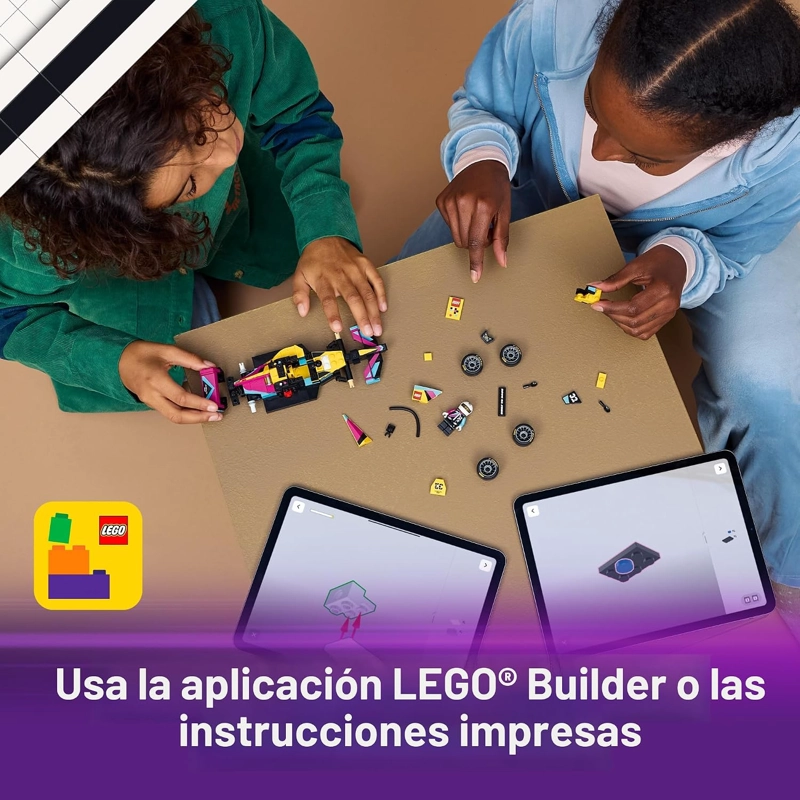 LEGO SPEED CHAMPIONS VEHICULO DE CARRERA DE LA ACADEMIA F1 - JUGUETE DE CONSTRUCCION - VEHICULO - 6