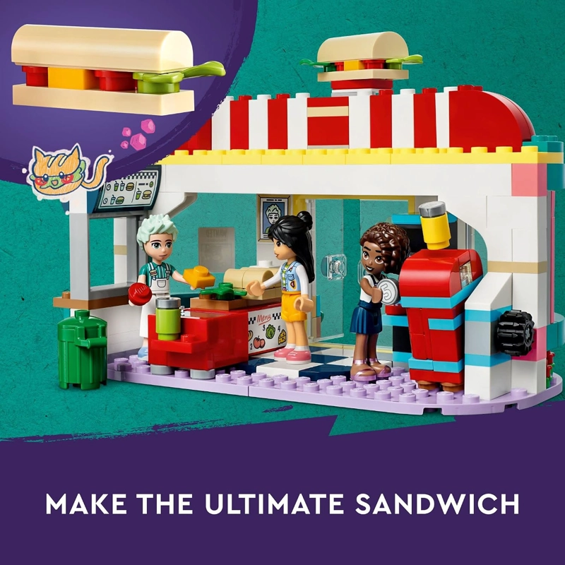 LEGO FRIENDS HEARTLAKE DOWNTOWN DINER, JUGUETE DE CONSTRUCCION JUEGO DE SIMULACION DE RESTAURANTE - 3