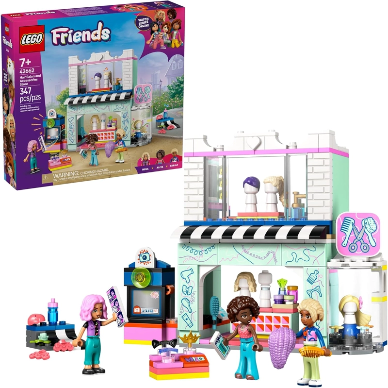 LEGO FRIENDS PELUQUERIA Y TIENDA DE ACCESORIOS - JUEGO DE CONSTRUCCION DE JUGUETES DE PELUQUERIA - 1