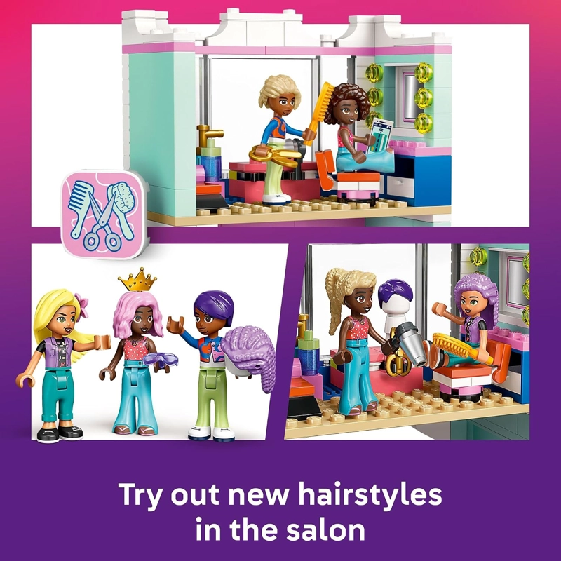 LEGO FRIENDS PELUQUERIA Y TIENDA DE ACCESORIOS - JUEGO DE CONSTRUCCION DE JUGUETES DE PELUQUERIA - 3