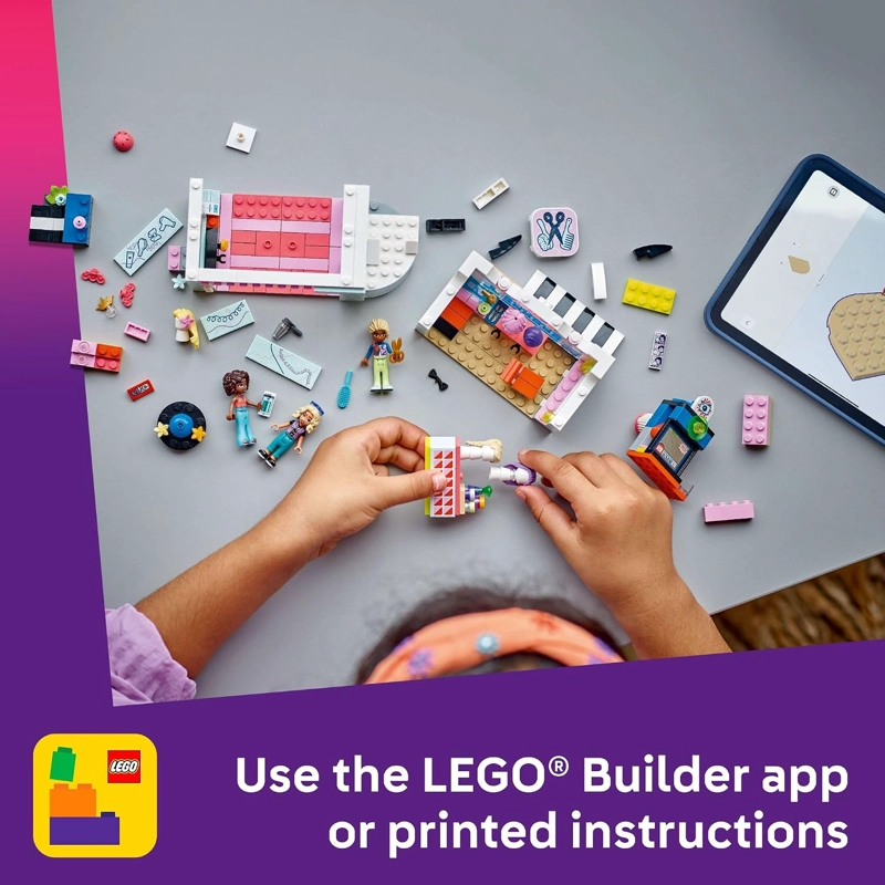 LEGO FRIENDS PELUQUERIA Y TIENDA DE ACCESORIOS - JUEGO DE CONSTRUCCION DE JUGUETES DE PELUQUERIA - 6