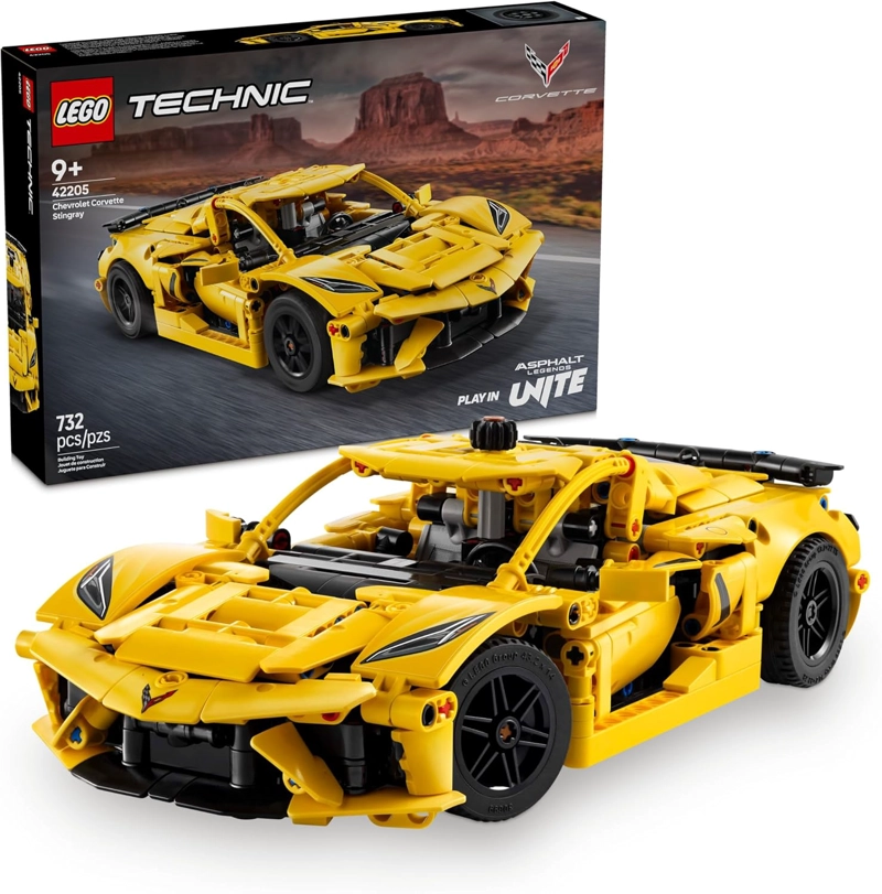 LEGO TECHNIC CHEVROLET CORVETTE STINGRAY - JUEGO DE CONSTRUCCION DE JUGUETE DE AUTO PARA NIÑOS, - 1