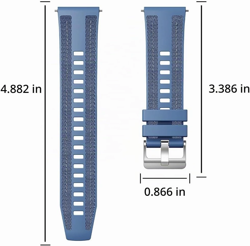 CORREA DE SILICONA DEPORTIVA PARA RELOJ INTELIGENTE SAMSUNG/GARMIN/HUAWEI, CORREA DE REPUESTO - 6