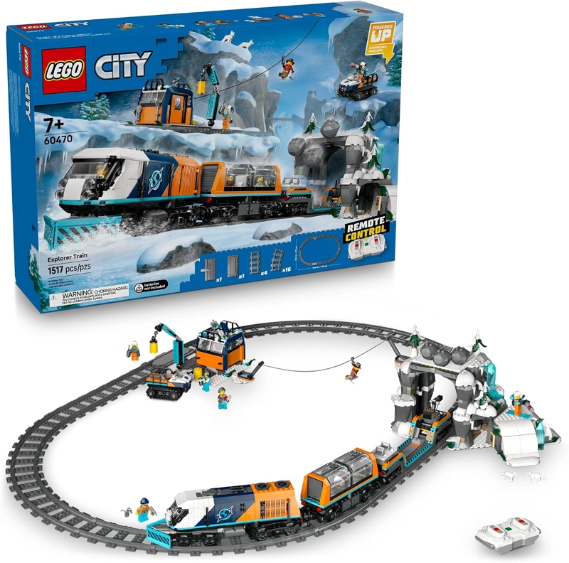 LEGO CITY EXPLORERS ARCTIC POLAR EXPRESS TRAIN KIT DE MAQUILLAJE SET - JUGUETES DE CONSTRUCCION - 1