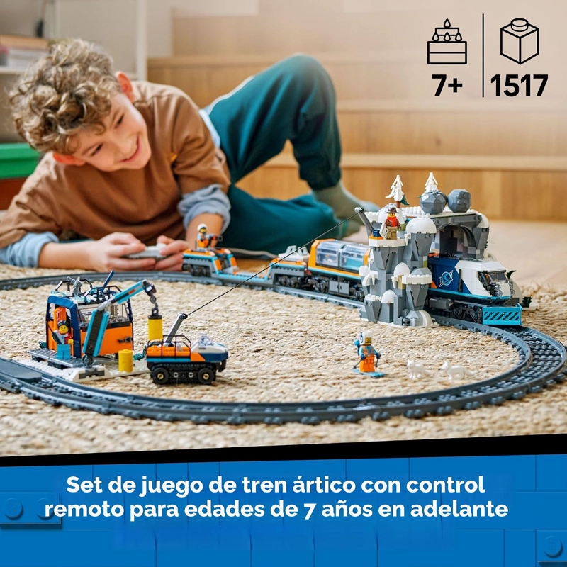 LEGO CITY EXPLORERS ARCTIC POLAR EXPRESS TRAIN KIT DE MAQUILLAJE SET - JUGUETES DE CONSTRUCCION - 2