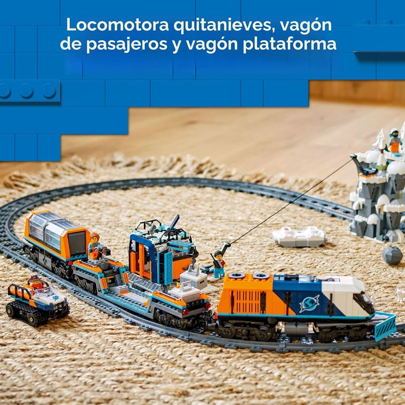 LEGO CITY EXPLORERS ARCTIC POLAR EXPRESS TRAIN KIT DE MAQUILLAJE SET - JUGUETES DE CONSTRUCCION - 3