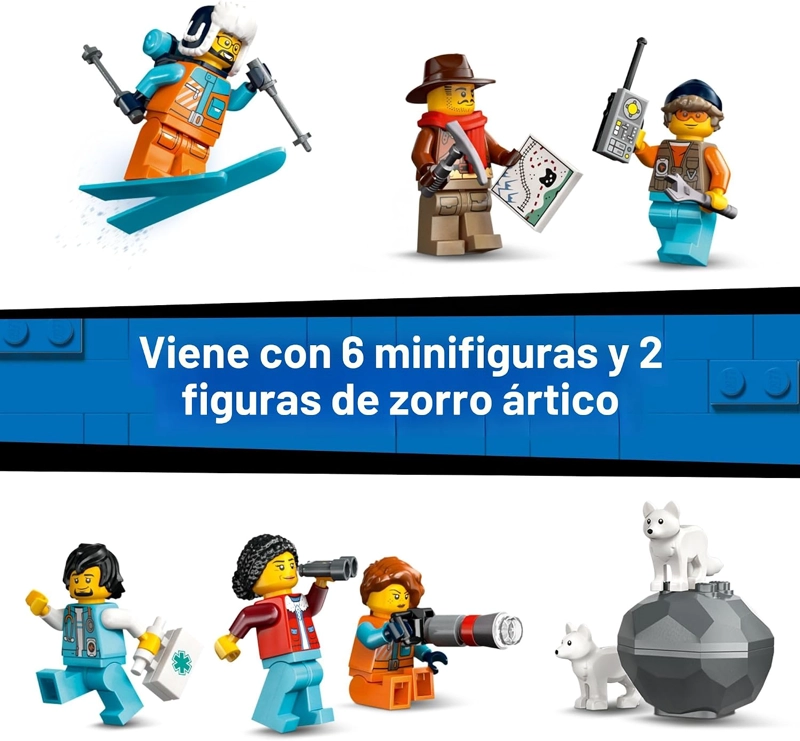 LEGO CITY EXPLORERS ARCTIC POLAR EXPRESS TRAIN KIT DE MAQUILLAJE SET - JUGUETES DE CONSTRUCCION - 6