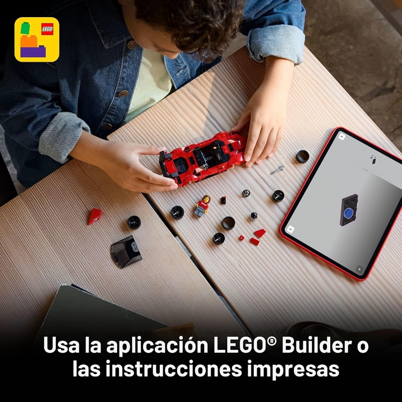 LEGO SPEED CHAMPIONS FERRARI SF90 XX STRADALE - JUGUETE DE CONSTRUCCION DE AUTO DEPORTIVO - 6