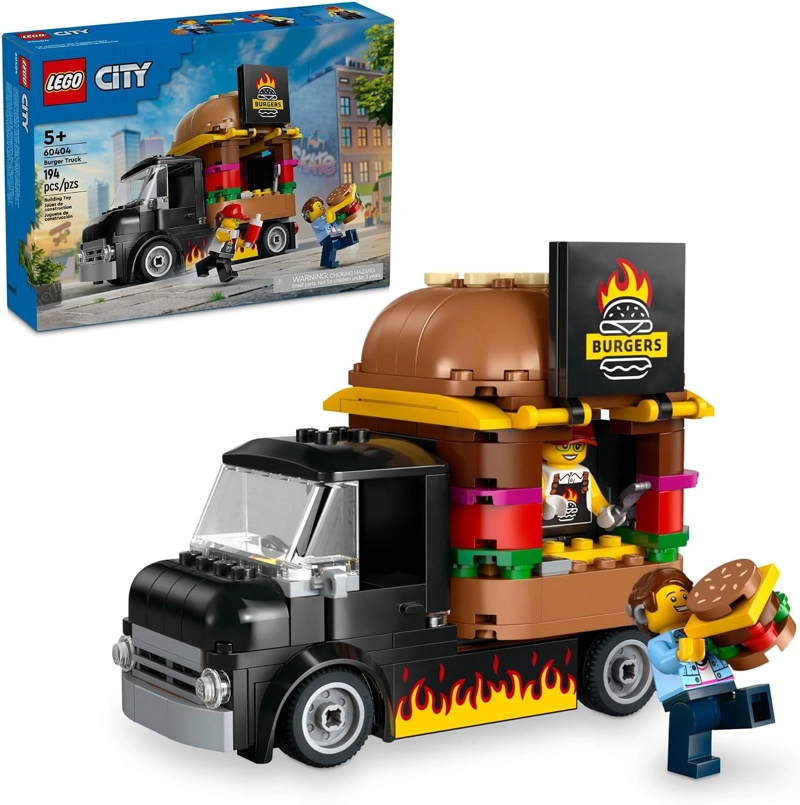 LEGO CITY CAMION DE HAMBURGUESAS - JUEGO DE CONSTRUCCION DE JUGUETES, REGALO DIVERTIDO PARA NIÑOS - 1