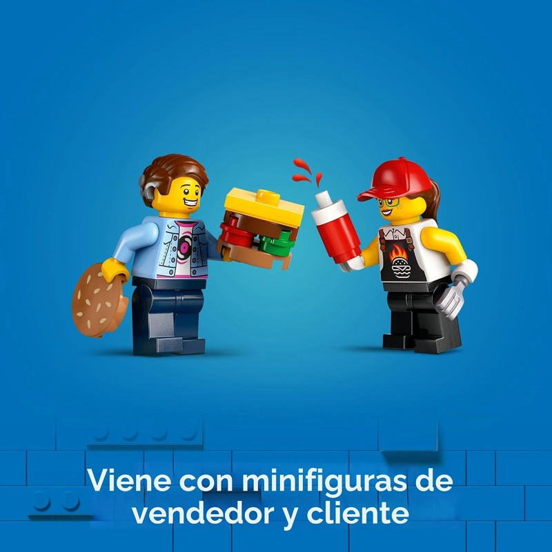 LEGO CITY CAMION DE HAMBURGUESAS - JUEGO DE CONSTRUCCION DE JUGUETES, REGALO DIVERTIDO PARA NIÑOS - 5