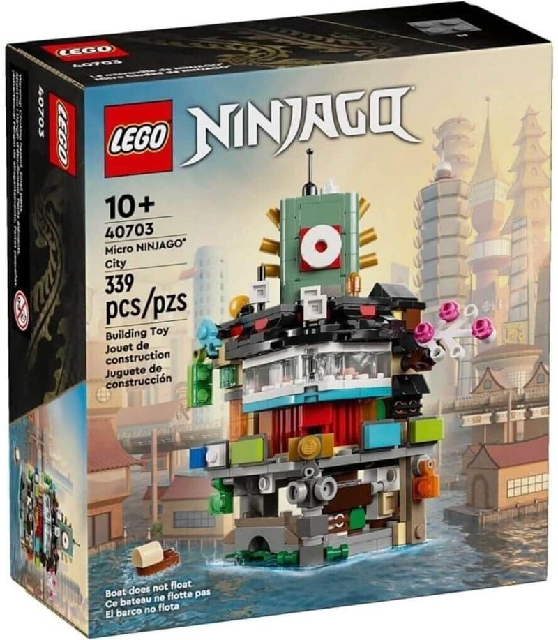 LEGO NINJAGO - JUEGO DE CONSTRUCCION MICRO CITY 40703 BLOQUE MODULAR DE 5 PISOS CON CASAS DE TE - 1