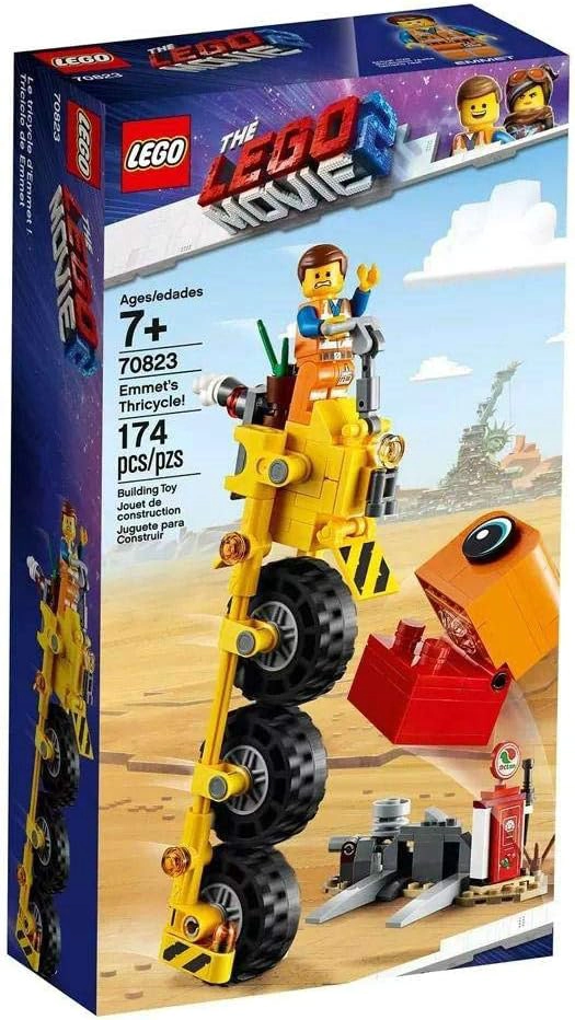 LEGO THE LEGO MOVIE 2 EMMET S THRICYCLE 70823 KIT DE MAQUILLAJE DE CONSTRUCCION DE BICICLETA DE 3 - 1