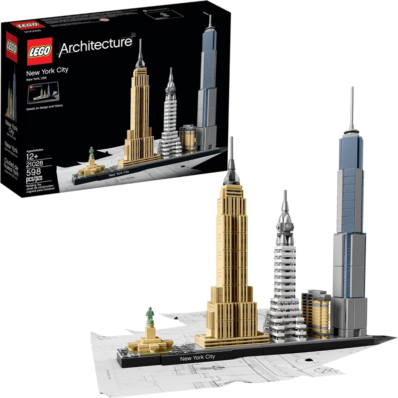 LEGO ARCHITECTURE NEW YORK CITY MODEL KIT DE MAQUILLAJE - DECORACION DE DORMITORIO U OFICINA - 1