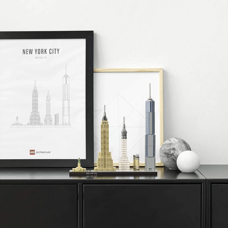 LEGO ARCHITECTURE NEW YORK CITY MODEL KIT DE MAQUILLAJE - DECORACION DE DORMITORIO U OFICINA - 2