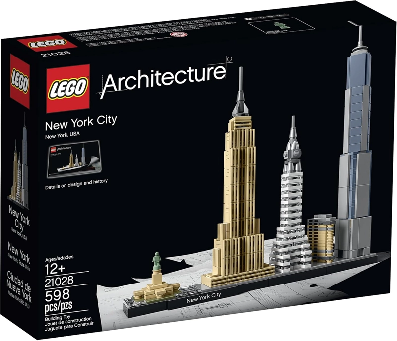 LEGO ARCHITECTURE NEW YORK CITY MODEL KIT DE MAQUILLAJE - DECORACION DE DORMITORIO U OFICINA - 3