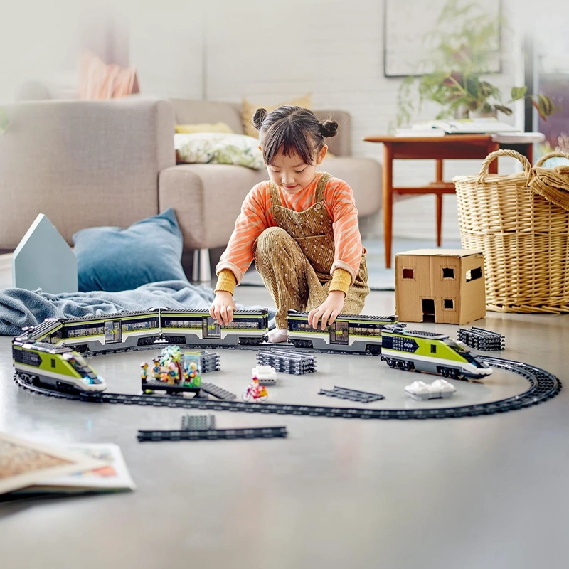 LEGO CITY EXPRESS - CONJUNTO DE TREN DE PASAJEROS, JUGUETE DE TREN CON CONTROL REMOTO CON FAROS - 2