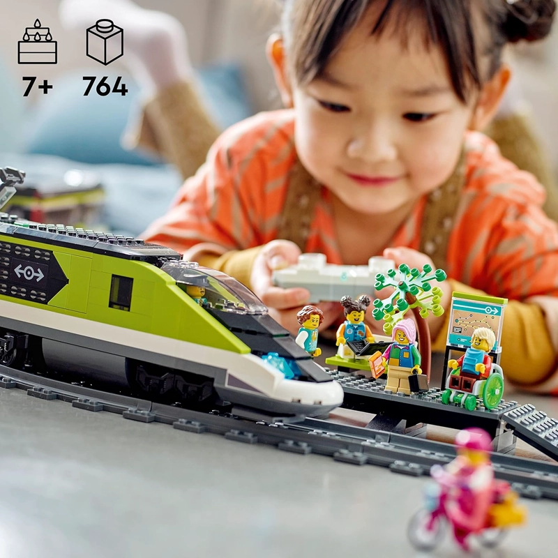 LEGO CITY EXPRESS - CONJUNTO DE TREN DE PASAJEROS, JUGUETE DE TREN CON CONTROL REMOTO CON FAROS - 6