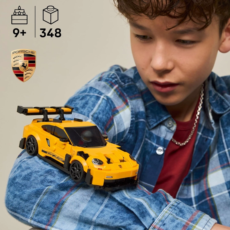 LEGO SPEED CHAMPIONS PORSCHE 911 GT3 RS SUPER AUTO JUGUETE - KIT DE MAQUILLAJE DE MODELO Y JUGUETE - 3