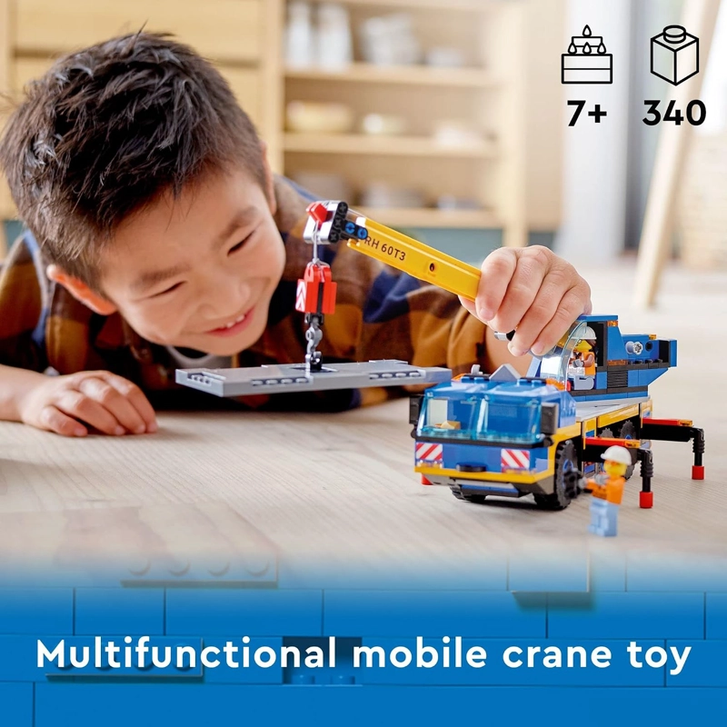 LEGO CITY GREAT VEHICLES 60324 - JUEGO DE CONSTRUCCION DE CAMION DE GRUA MOVIL, MODELO DE VEHICULO - 2