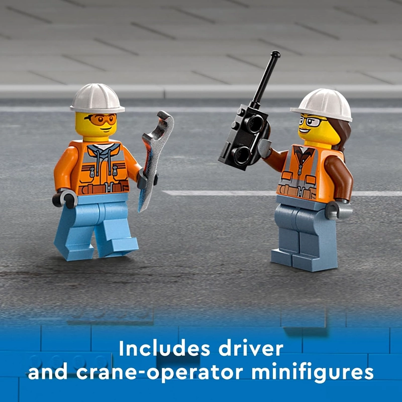 LEGO CITY GREAT VEHICLES 60324 - JUEGO DE CONSTRUCCION DE CAMION DE GRUA MOVIL, MODELO DE VEHICULO - 5