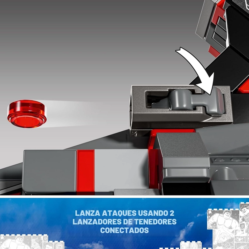 LEGO MARVEL - JUEGO DE CONSTRUCCION DE BATALLA DE CAPITAN AME RICA CONTRA RED HULK, JUGUETE - 4