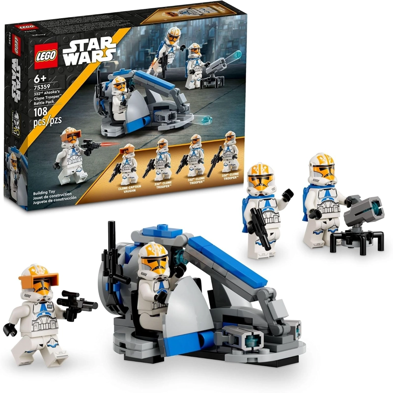 LEGO STAR WARS 332ND AHSOKA S CLONE TROOPER BATTLE PACK PAQUETE 75359 - JUEGO DE JUGUETES - 1