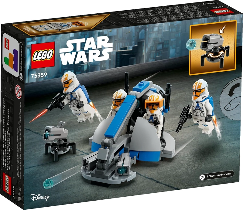 LEGO STAR WARS 332ND AHSOKA S CLONE TROOPER BATTLE PACK PAQUETE 75359 - JUEGO DE JUGUETES - 6