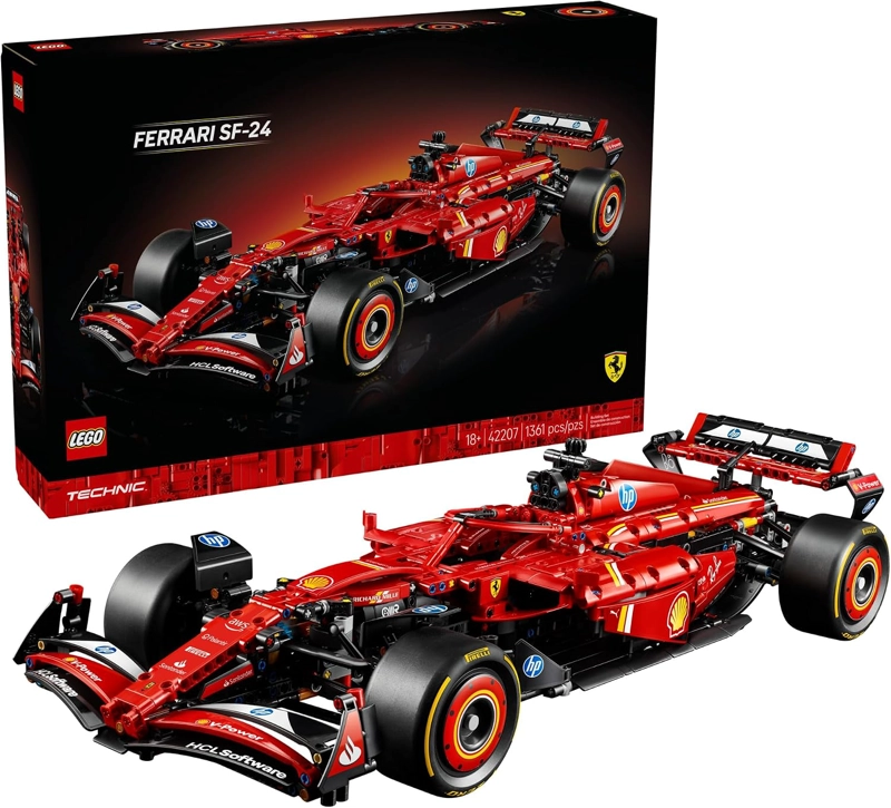 LEGO TECHNIC FERRARI SF-24 F1 - KIT DE MAQUILLAJE DE CONSTRUCCION PARA ADULTOS, MAYORES DE 18 AÑOS - 1