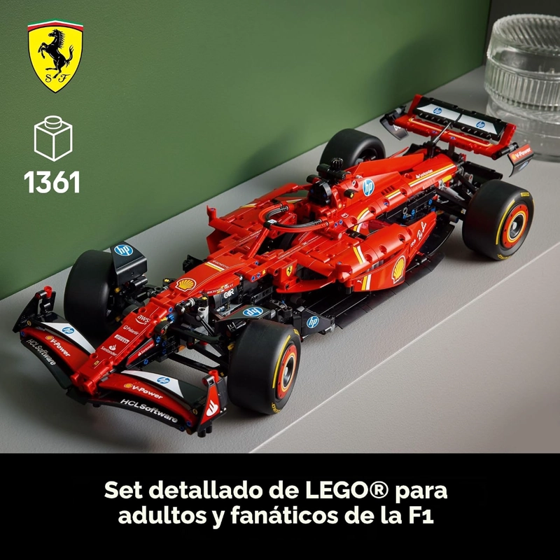 LEGO TECHNIC FERRARI SF-24 F1 - KIT DE MAQUILLAJE DE CONSTRUCCION PARA ADULTOS, MAYORES DE 18 AÑOS - 2