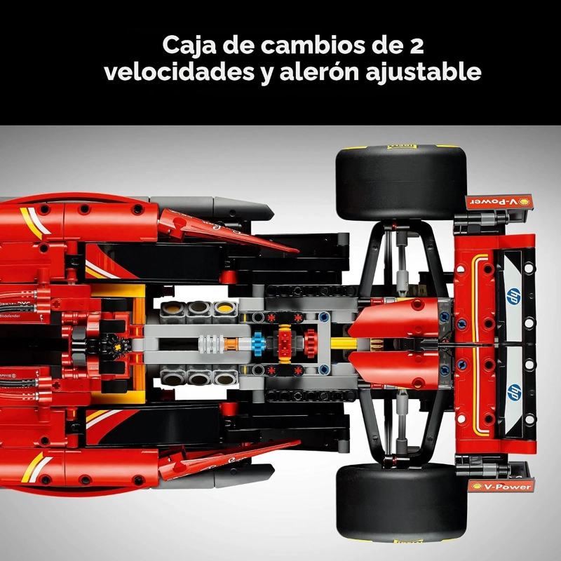 LEGO TECHNIC FERRARI SF-24 F1 - KIT DE MAQUILLAJE DE CONSTRUCCION PARA ADULTOS, MAYORES DE 18 AÑOS - 4