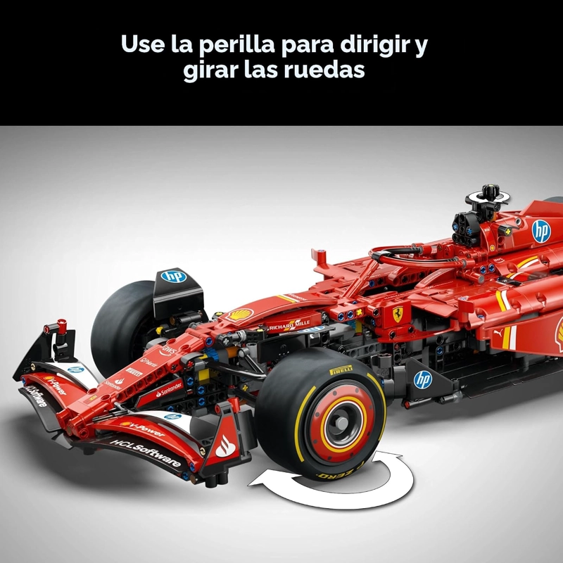 LEGO TECHNIC FERRARI SF-24 F1 - KIT DE MAQUILLAJE DE CONSTRUCCION PARA ADULTOS, MAYORES DE 18 AÑOS - 5