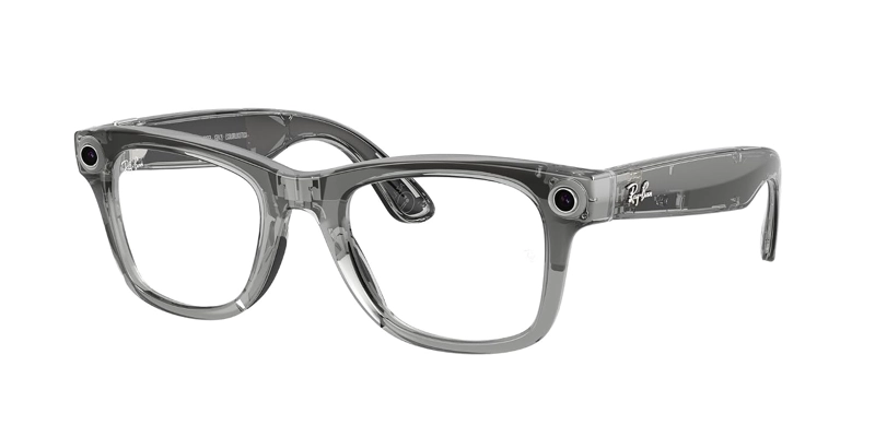 META RAY-BAN GEN 2 WAYFARER SMART AI GLASSES, TRANSP GREY, TRANSITIONS - 1