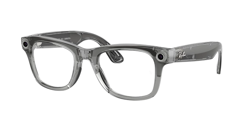 META RAY-BAN GEN 2 WAYFARER SMART AI GLASSES, TRANSP GREY, TRANSITIONS - 3