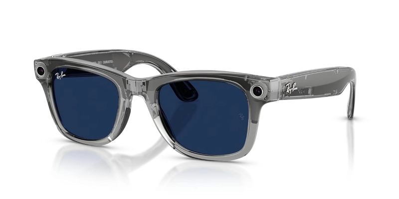 META RAY-BAN GEN 2 WAYFARER SMART AI GLASSES, TRANSP GREY, TRANSITIONS - 6