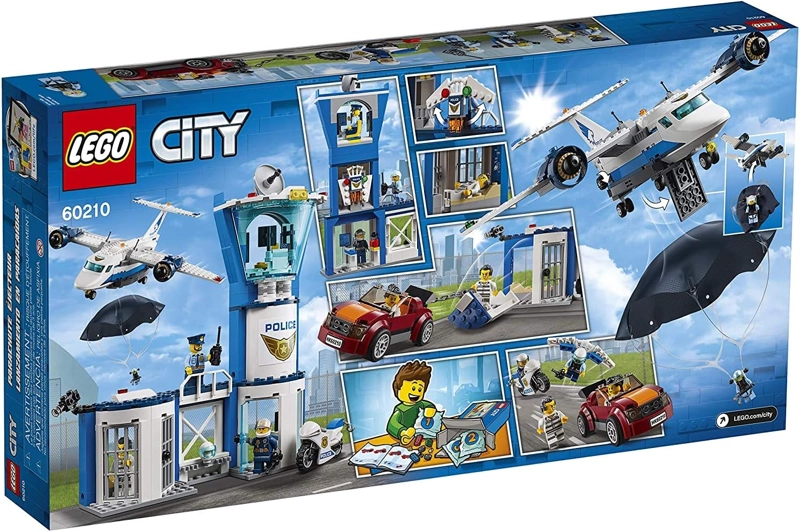 LEGO CITY BASE AE REA DE LA POLICIA DEL CIELO 60210 KIT DE MAQUILLAJE DE CONSTRUCCION 529 PIEZAS - 3