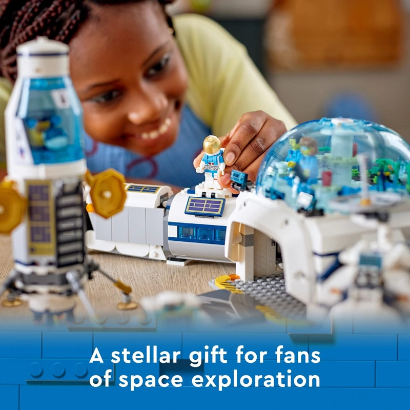 LEGO CITY LUNAR RESEARCH BASE - JUGUETE ESPACIAL PARA NIÑOS QUE AMAN EL ESPACIO 60350, INSPIRADO - 6