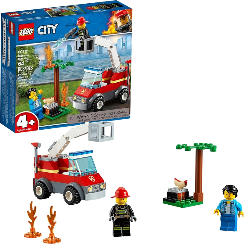 LEGO CITY BARBECUE BURN OUT 60212 KIT DE MAQUILLAJE DE CONSTRUCCION 64 PIEZAS - 1