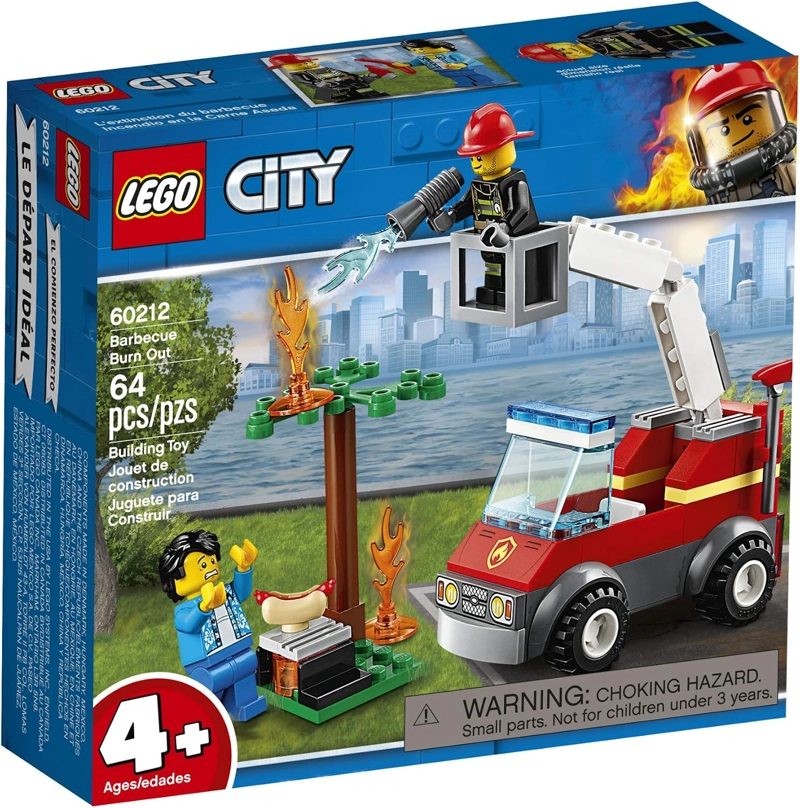 LEGO CITY BARBECUE BURN OUT 60212 KIT DE MAQUILLAJE DE CONSTRUCCION 64 PIEZAS - 4