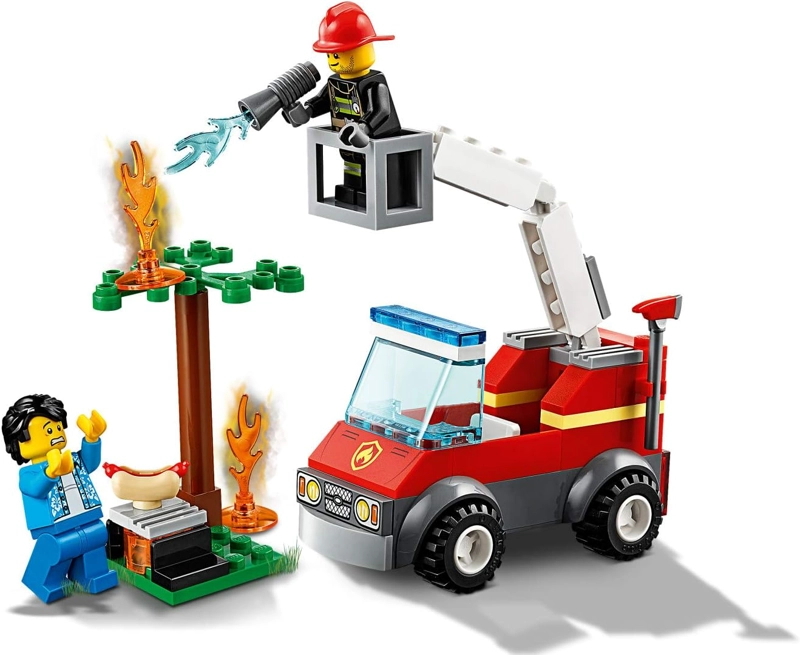 LEGO CITY BARBECUE BURN OUT 60212 KIT DE MAQUILLAJE DE CONSTRUCCION 64 PIEZAS - 6