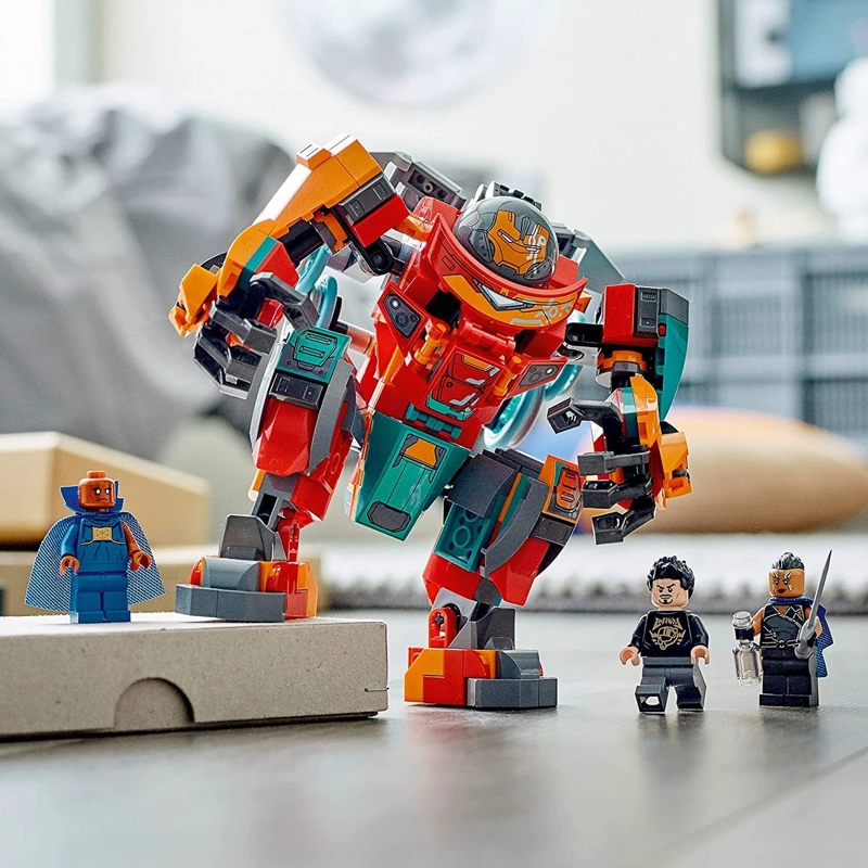 LEGO MARVEL TONY STARK S SAKAARIAN IRON MAN 76194 KIT DE MAQUILLAJE DE CONSTRUCCION GRAN REGALO - 5