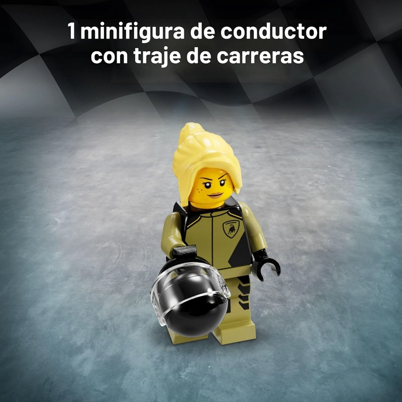 LEGO SPEED CHAMPIONS LAMBORGHINI LAMBO V12 VISION GT SUPER CAR, JUGUETE DE VEHICULO DE FORMULA 1, - 3