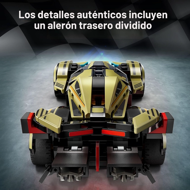 LEGO SPEED CHAMPIONS LAMBORGHINI LAMBO V12 VISION GT SUPER CAR, JUGUETE DE VEHICULO DE FORMULA 1, - 4