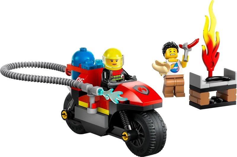 LEGO CITY FIRE RESCUE - JUEGO DE JUGUETE DE BOMBEROS PARA NIÑOS DE 4 AÑOS EN ADELANTE, INCLUYE - 5